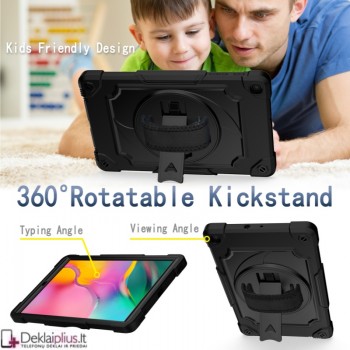 Smūgiams atsparus 360 dėklas su dirželiu (Samsung Galaxy Tab A 10.1 2019 (T515)